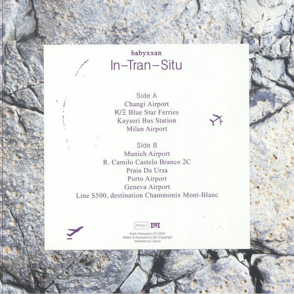 Babyxxan – In-Tran-Situ (LP, Public Possession, 2024) Back Cover