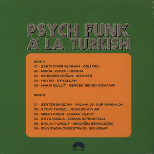 Various – Psych Funk À La Turkish Vol. 1 (LP, Turk-A-Disk, 2012) Back Cover