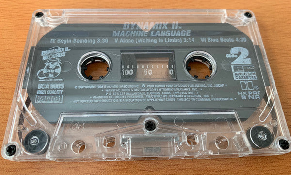 Dynamix II – Machine Language (Cassette, Dynamix II Records, 1992) Image 4