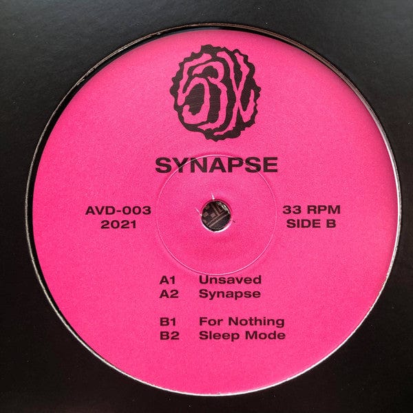 53X – Synapse (12", Avoidance, 2021) Back Cover
