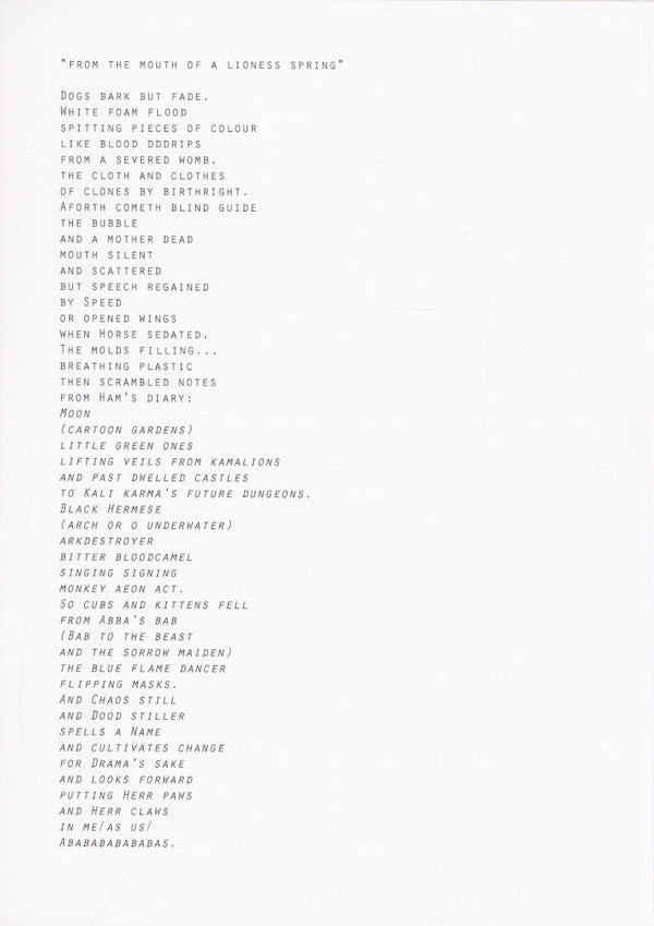 Innercity – ABABABABABABAS (Blue Lion Child) (LP, Further Records, 2015) Image 5