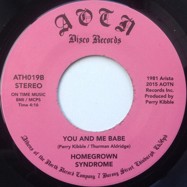 Homegrown Syndrome : Confrontation (7", Single, RE)