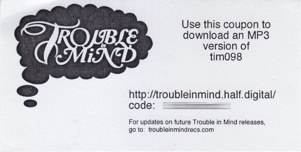 Invisible Astro Healing Rhythm Quartet – 2 (LP, Trouble In Mind, 2015) Image 5