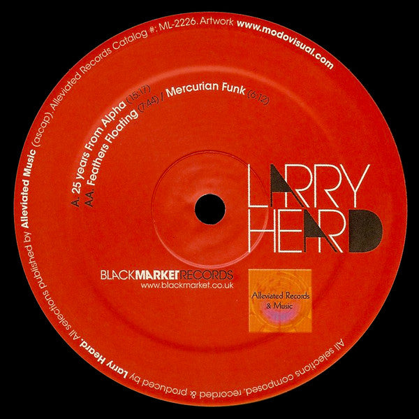 Larry Heard – 25 Years from Alpha (12", Alleviated Records, 2017) Image 4