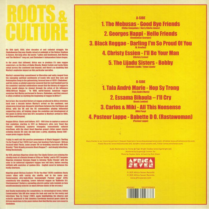 Various - Reggae Africa (Roots & Culture 1972-1981) (LP)