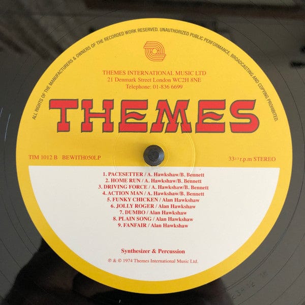 A. Hawkshaw B. Bennett – Synthesizer And Percussion (LP, 180g, Be With Records, 2018) Image 4
