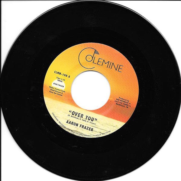Aaron Frazer – Over You / Have Mercy (7", Colemine Records, 2021) Front Cover