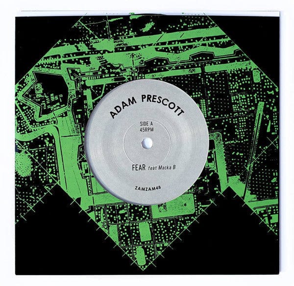 Adam Prescott Macka B – Fear (7", ZamZam Sounds, 2016) Front Cover
