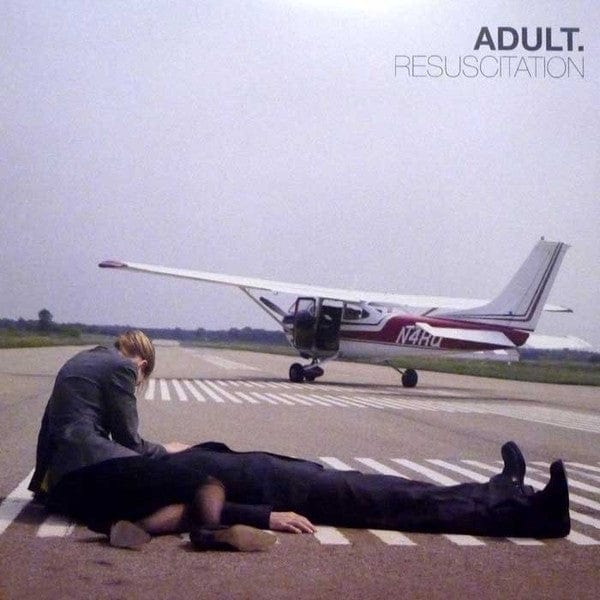 ADULT. – Resuscitation (2xLP, Black & Red Marble, Ghostly International, 2022) Front Cover