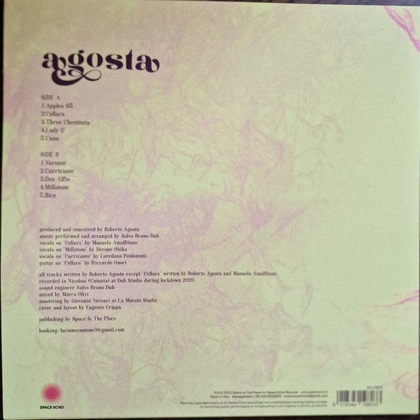 Agosta - Agosta (LP) Space Echo Records Vinyl 8018344198033