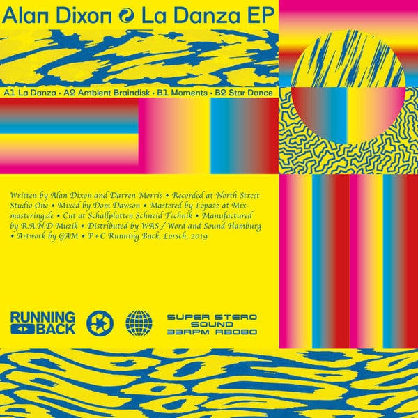 Alan Dixon – La Danza EP (12", Running Back, 2019) Back Cover
