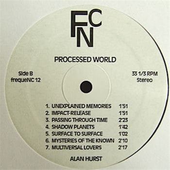 Alan Hurst – Processed World (LP, frequeNC, 2010) Image 4