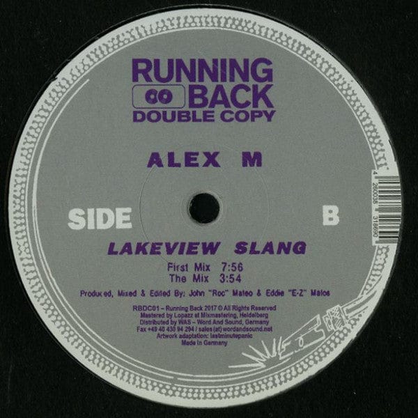 Alex M – It Works (12", Running Back Double Copy, 2017) Image 3