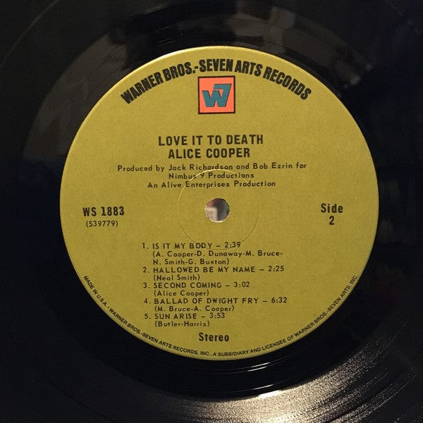 Alice Cooper – Love It To Death (LP, Gatefold, Warner Bros. - Seven Arts Records, 1971) Image 3
