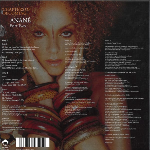 Anané - Chapters Of Becoming... (Part Two) (2x12") Vega Records Vinyl