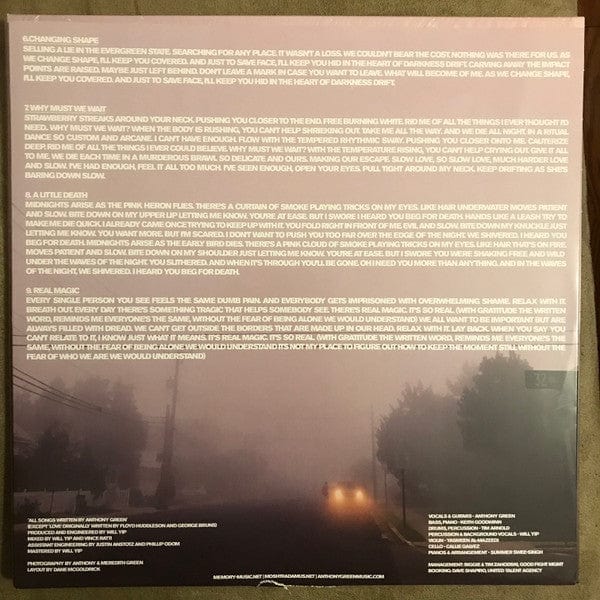 Anthony Green – Would You Still Be In Love (LP, Translucent Yellow, Memory Music, 2022) Image 5