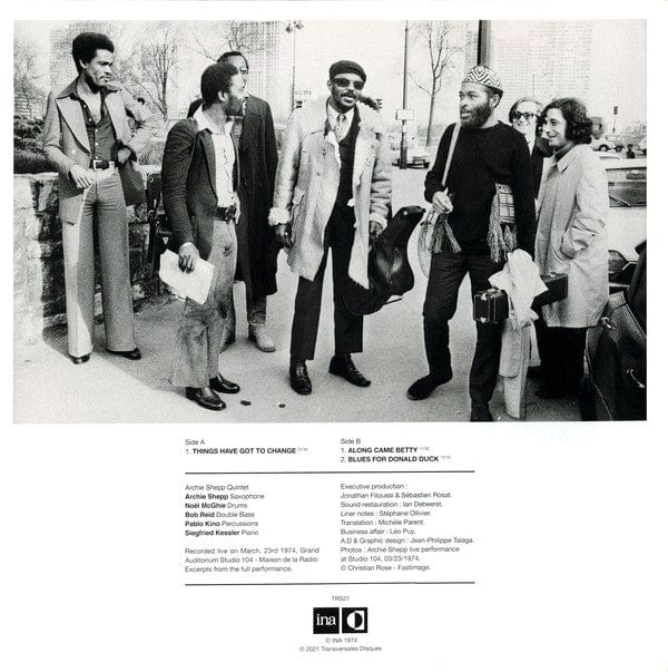 Archie Shepp – Live In Paris 1974 - Lost ORTF Recordings (LP, Gatefold, Transversales Disques, 2021) Image 5