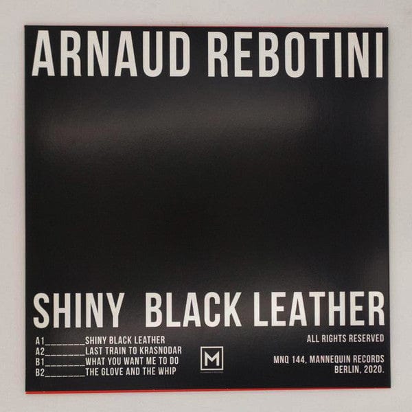 Arnaud Rebotini – Shiny Black Leather (12", Mannequin, 2021) Back Cover