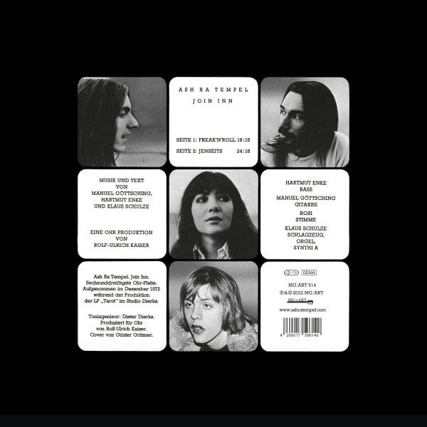 Ash Ra Tempel – Join Inn (LP, MG.ART, 2022) Back Cover