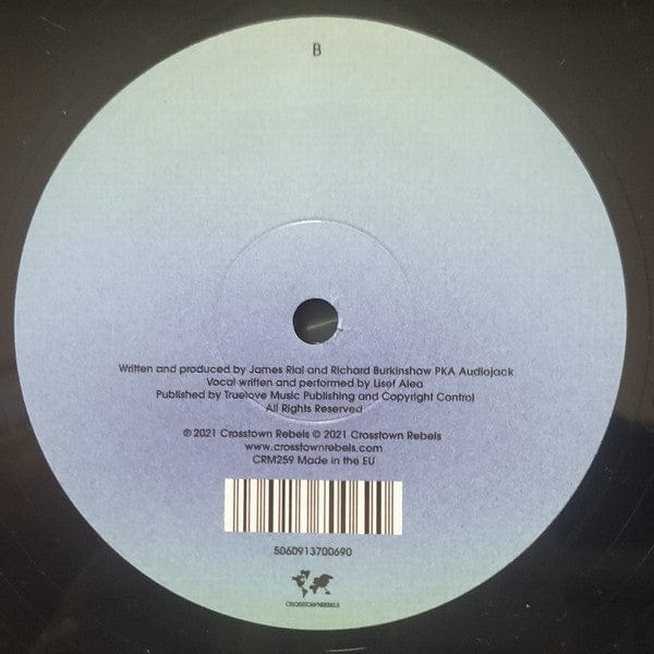 Audiojack x Liset Alea* - Believer (12") Crosstown Rebels Vinyl