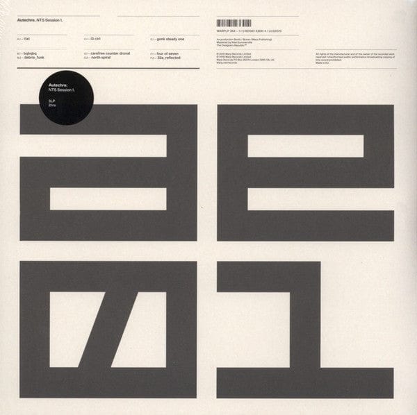 Autechre - NTS Session 1 (3xLP) Warp Records