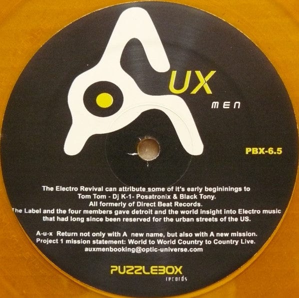 Aux Men - Project 1 (12") Puzzlebox Records Vinyl