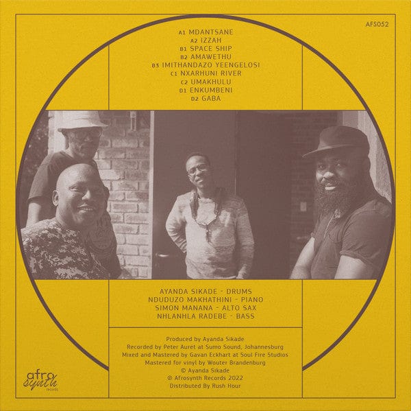 Ayanda Sikade – Umakhulu (2xLP, Afrosynth Records, 2022) Back Cover