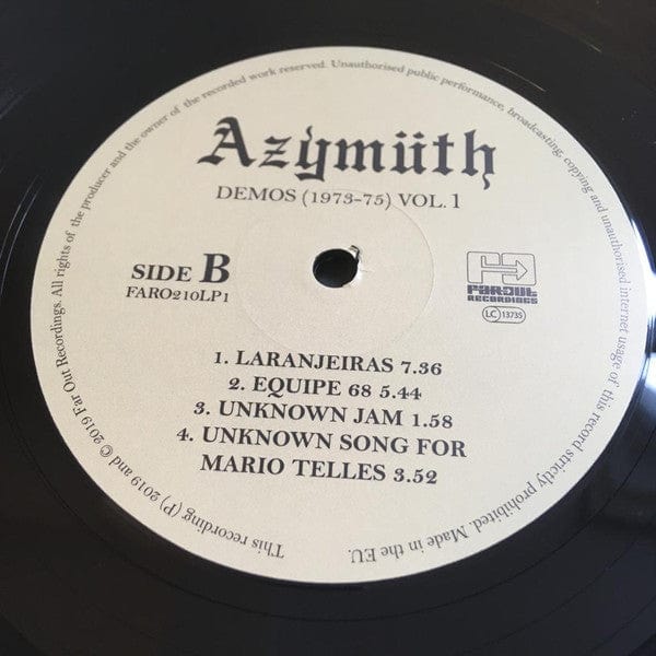 Azymüth – Demos (1973-75) Vol. 1 (LP, Far Out Recordings, 2019) Image 4