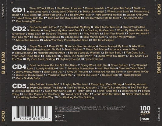 B.B. King – 100 Hits Legends B.B. King (5xCD, 100 Hits: Legends, 2011) Image 5