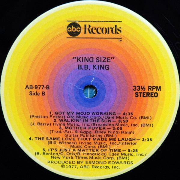 B.B. King - King Size (LP, Album) ABC Records
