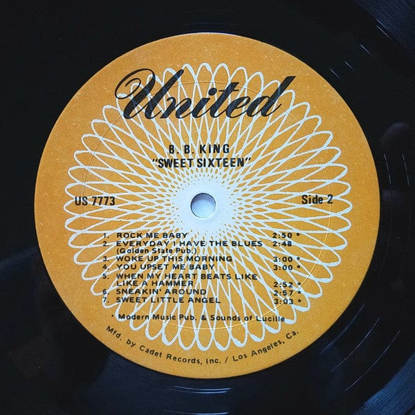 B.B. King – The Original Sweet Sixteen (LP, United) Image 4