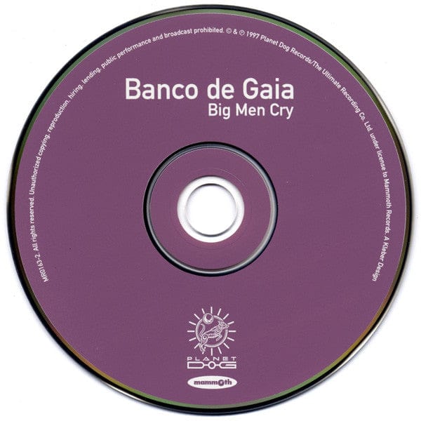 Banco De Gaia – Big Men Cry (CD, Mammoth Records, 1997) Image 3
