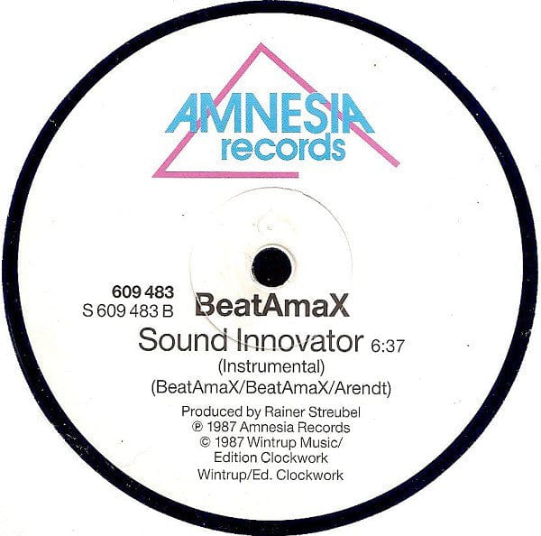 Beat-A-Max – Sound Innovator (12", Amnesia Records, 1987) Image 5
