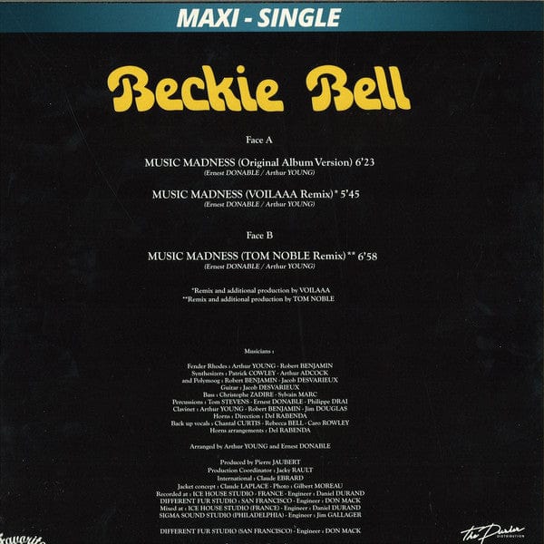 Beckie Bell - Music Madness (12") Favorite Recordings Vinyl