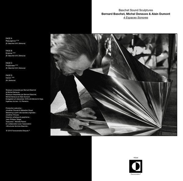 Bernard Baschet, Michel Deneuve, Alain Dumont - 4 Espaces Sonores (2xLP, RE) Transversales Disques