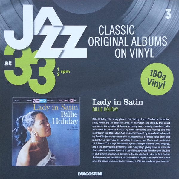Billie Holiday With Ray Ellis And His Orchestra - Lady In Satin (LP) Columbia,DeAgostini Vinyl 9772052048033