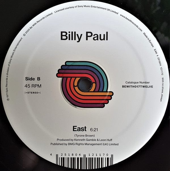 Billy Paul – Let The Dollar Circulate (12", Be With Records, 2020) Back Cover