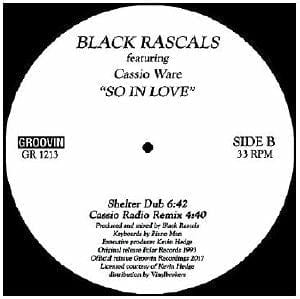 Black Rascals Cassio Ware – So In Love (12", Groovin Recordings, 2017) Back Cover