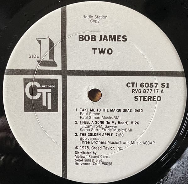 Bob James - Two (LP) CTI Records Vinyl