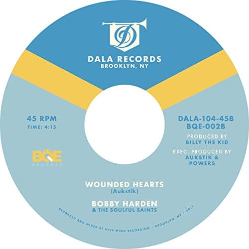 Bobby Harden The Soulful Saints – Feels So Good (7", Dala Records, 2022) Back Cover