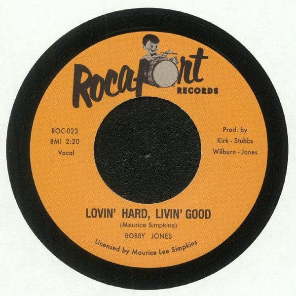 Bobby Jones (7) - Welcome Back A Foolish Man / Lovin' Hard, Livin' Good (7") Rocafort Records Vinyl