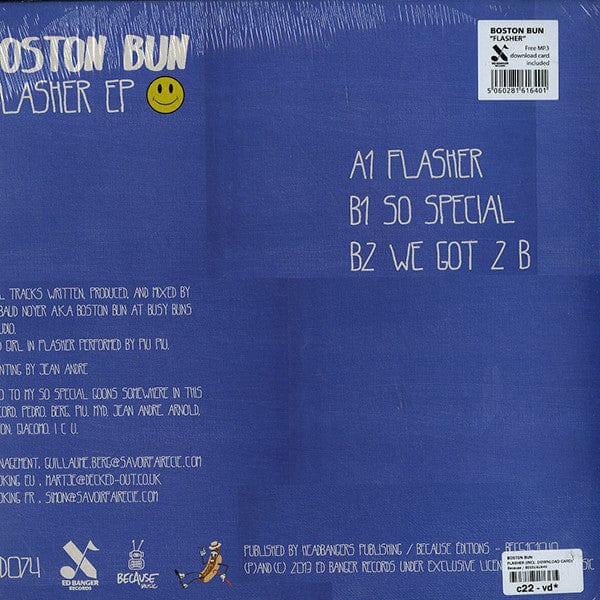 Boston Bun - Flasher EP (12", EP) Ed Banger Records, Because Music