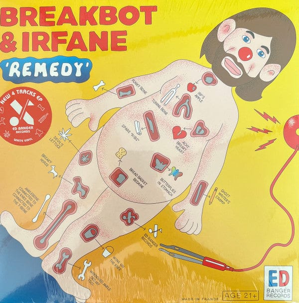 Breakbot Irfane – Remedy (12", White, Ed Banger Records, 2022) Front Cover