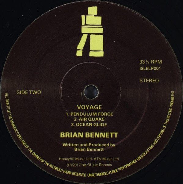 Brian Bennett – Voyage (A Journey Into Discoid Funk) (LP, 180g, Isle Of Jura, 2017) Image 4