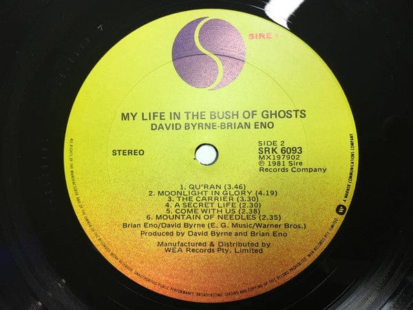 Brian Eno David Byrne – My Life In The Bush Of Ghosts (LP, Sire, 1981) Image 4