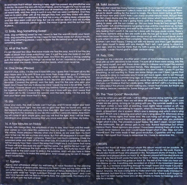 Bright Eyes – A Collection Of Songs Written And Recorded 1995-1997 (2xLP, Dead Oceans, 2022) Image 5