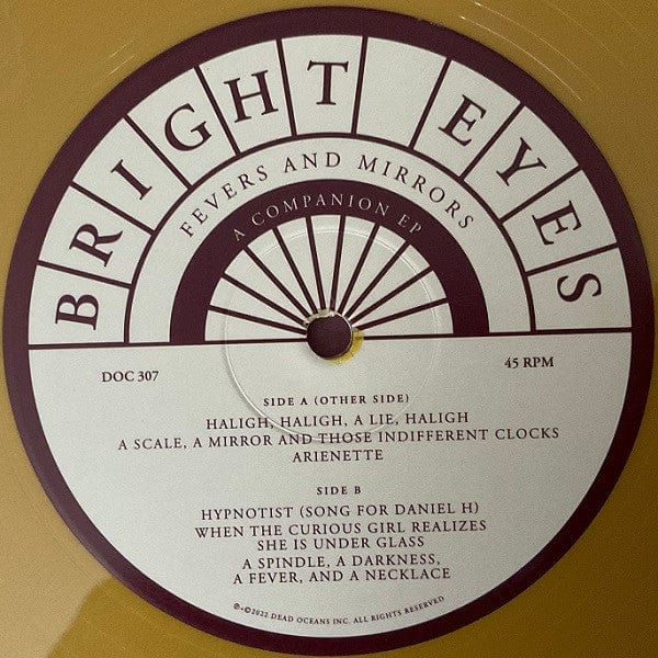 Bright Eyes – Fevers And Mirrors (A Companion) (12", Gold, Dead Oceans, 2022) Image 5