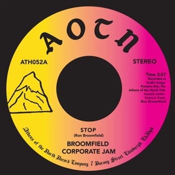 Broomfield Corporate Jam – Stop / Doin' It Our Way (7", Athens Of The North, 2017) Front Cover