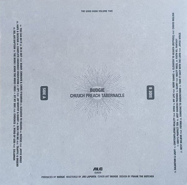 Budgie (3) - The Good Book II - Chuuch Preach Tabernacle (LP) ALC Records