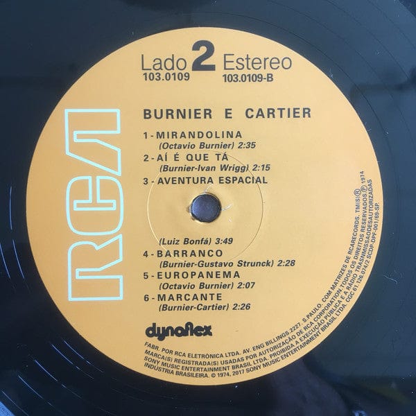 Burnier & Cartier – Burnier & Cartier (LP, Mr Bongo, 2017) Image 4